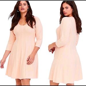 Brand new! Torrid pink sweater dress